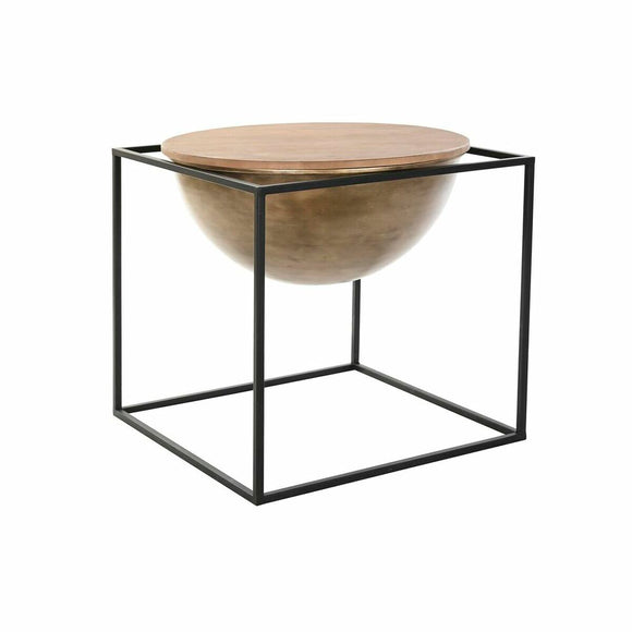 Side table DKD Home Decor Brown Black Wood Metal 64 x 64 x 62,5 cm-0