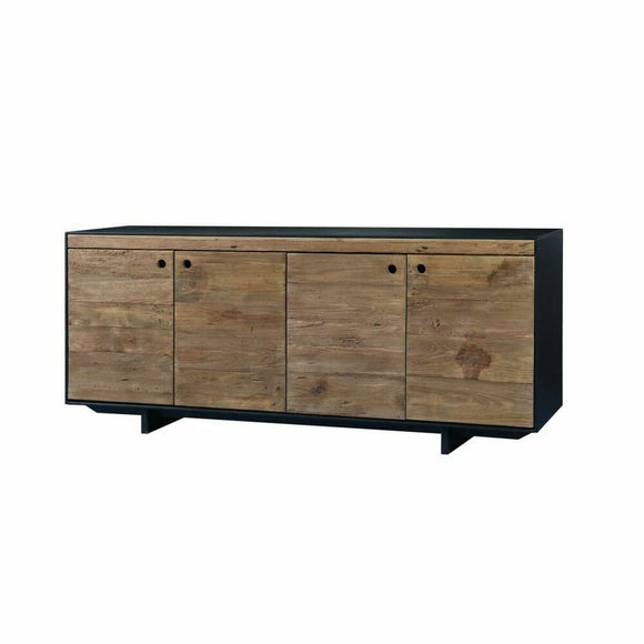 Sideboard DKD Home Decor   Wood Pinewood Recycled Wood Black Multicolour Natural 180 x 48 x 76 cm-0