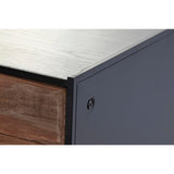 TV furniture DKD Home Decor 144,5 x 40 x 51 cm Black Orange Recycled Wood Pinewood-7