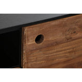 TV furniture DKD Home Decor 144,5 x 40 x 51 cm Black Orange Recycled Wood Pinewood-5