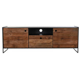 TV furniture DKD Home Decor 144,5 x 40 x 51 cm Black Orange Recycled Wood Pinewood-4