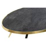 Side table DKD Home Decor Black Golden Crystal Steel 110 x 50 x 41,5 cm-1