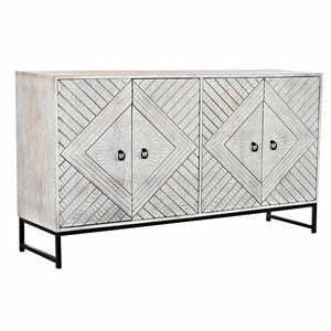 Sideboard DKD Home Decor   155 x 40 x 85 cm Metal White Mango wood-0