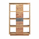 Shelves DKD Home Decor Sheesham Brown Grey Natural Wood 120 x 40 x 185 cm-2