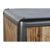 Sideboard DKD Home Decor 144 x 45 x 75 cm Fir Natural Metal Light grey-4