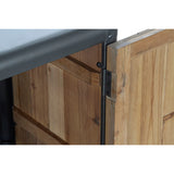 Sideboard DKD Home Decor 144 x 45 x 75 cm Fir Natural Metal Light grey-1