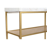 Sideboard DKD Home Decor Golden Metal White Mango wood (91 x 44 x 152 cm)-2