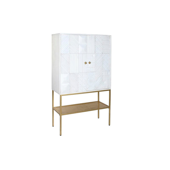 Sideboard DKD Home Decor Golden Metal White Mango wood (91 x 44 x 152 cm)-0