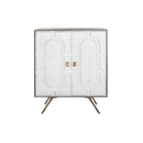 Sideboard DKD Home Decor Grey Golden White Brass Mango wood (93 x 41 x 114 cm)-1
