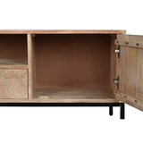 TV furniture DKD Home Decor Metal Mango wood (140 x 40 x 50 cm)-2