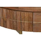Centre Table DKD Home Decor Marble Mango wood (85 x 85 x 45 cm)