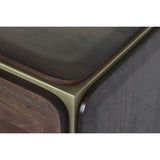 TV-Möbel DKD Home Decor Brown Steel Mangoholz (140 x 40 x 48 cm)