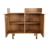 Shelves DKD Home Decor Golden Natural Mango wood 90 x 40 x 180 cm (1)-2