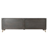 TV furniture DKD Home Decor Metal Brown Mango wood 160 x 40 x 50 cm-3