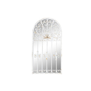 Wall mirror DKD Home Decor Metal White Window (55 x 3 x 103,5 cm)-0