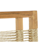 Table set with 4 chairs DKD Home Decor 100 x 100 x 76 cm Teak Rope-8