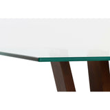 Side table DKD Home Decor Crystal Brown Transparent Walnut 145 x 45 x 75 cm-1