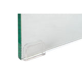 Side table DKD Home Decor Crystal Brown Transparent Walnut 160 x 45 x 80 cm MDF Wood-2