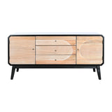 TV furniture DKD Home Decor 120 x 50 x 58 cm Black Wood-8