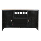 Occasional Furniture DKD Home Decor BAR White Brown Black Aluminium Iron Mango wood 157 x 52 x 90 cm-5