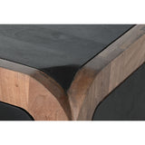 Sideboard DKD Home Decor 177 x 38 x 75 cm Natural Black Wood-1