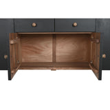 Sideboard DKD Home Decor 177 x 38 x 75 cm Natural Black Wood-3