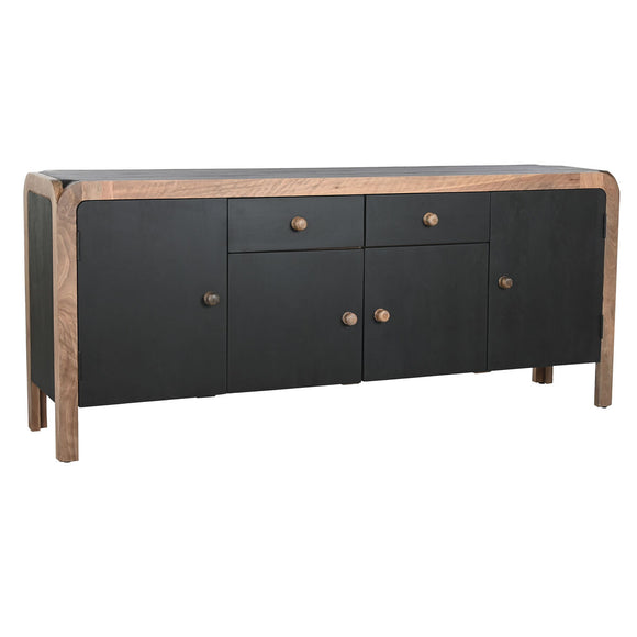 Sideboard DKD Home Decor 177 x 38 x 75 cm Natural Black Wood-0
