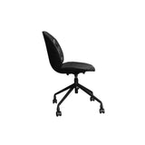Office Chair DKD Home Decor 47,5 x 57,5 x 83 cm Dark brown polypropylene-1