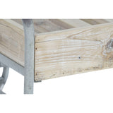 Side table DKD Home Decor Grey Natural Metal Fir Fir wood 110 x 67 x 46 cm-2