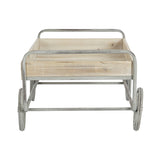 Side table DKD Home Decor Grey Natural Metal Fir Fir wood 110 x 67 x 46 cm-3