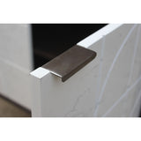 Sideboard DKD Home Decor White Brown Metal Mango wood 90 x 43 x 80 cm-2