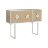 Side table DKD Home Decor Fir Metal White 120 x 35 x 90 cm-0
