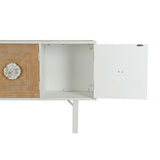 Side table DKD Home Decor Fir Metal White 120 x 35 x 90 cm-5