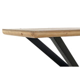 Side table DKD Home Decor Brown Black Natural Metal Fir 120 x 40 x 80 cm-3