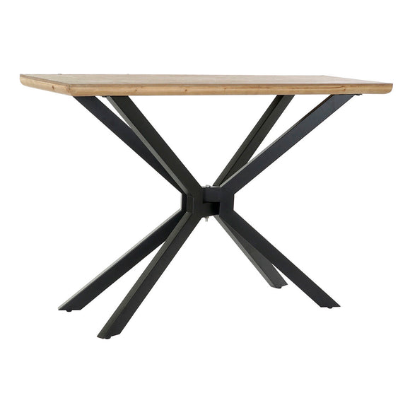 Side table DKD Home Decor Brown Black Natural Metal Fir 120 x 40 x 80 cm-0