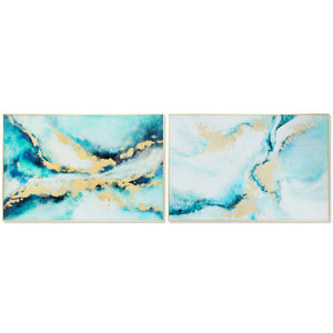 Painting DKD Home Decor 80 x 2,5 x 120 cm Abstract Modern (2 Units)-0