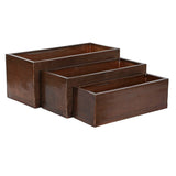 Set of Planters Home ESPRIT Golden Aluminium 100 x 43 x 40 cm-0