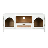 TV furniture Home ESPRIT White Crystal Paolownia wood 120 x 40 x 50 cm-2