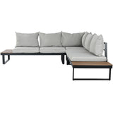 Sofa and table set Home ESPRIT Aluminium 227 x 159 x 64 cm-2