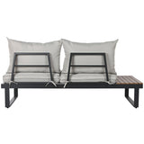 Sofa and table set Home ESPRIT Aluminium 227 x 159 x 64 cm-9