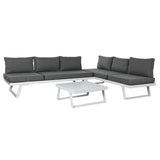 Sofa and table set Home ESPRIT Metal 130 x 68 x 65 cm-0