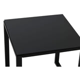 Table set with 2 chairs Home ESPRIT Black Steel 59 x 61,5 x 74 cm-10