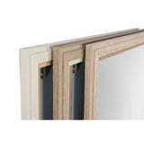 Wall mirror Home ESPRIT White Brown Beige Grey Crystal polystyrene 67 x 2 x 156 cm (4 Units)-2