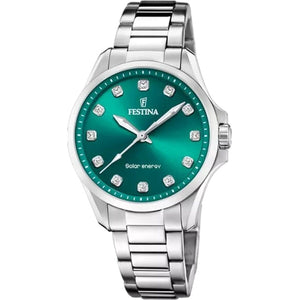 Men's Watch Festina F20654/3 Green Silver-0