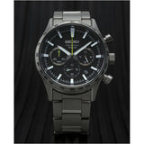 Men's Watch Seiko SSB413P1 Black Silver-3