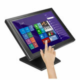 Touch Screen Monitor iggual IGG315750 15" LCD XGA USB Black 15" LED Touchpad-1