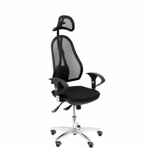 Office Chair with Headrest Socuéllamos P&C 840B21C Black-0