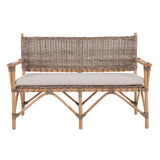 Sofa 124,5 x 70 x 80 cm Natural Rattan