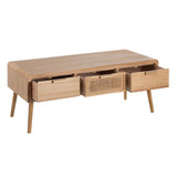 TV furniture HONEY Natural Paolownia wood MDF Wood 110 x 50 x 45 cm-9