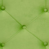 Pouffe 80 x 80 x 46 cm Synthetic Fabric Metal Green-4